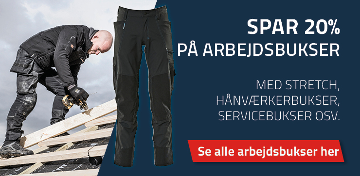 Arbejdsbukser til arbejde og fritid | Køb på JYF.DK