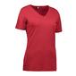 ID INTERLOCK DAME T-SHIRT V-HALS