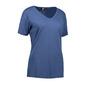 ID INTERLOCK DAME T-SHIRT V-HALS