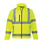 PORTWEST HIGH VISIBILITY SOFSHELL JAKKE M