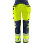 FRISTADS GREEN HI VIS DAME STRETCH HÅNDVÆRKERBUKSER