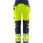 FRISTADS GREEN HIGH VIS STRETCH HÅNDVÆRKERBUKSER