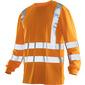 JOBMAN 5593 HI VIS T-SHIRT M/ LANGE ÆRMER